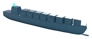 Panamax container ship