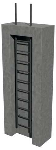 Ladder Recess — 1.40 × 0.70 × 4.20 m
