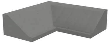 Revetment Corner — 10.40 × 10.40 × 3.00 m
